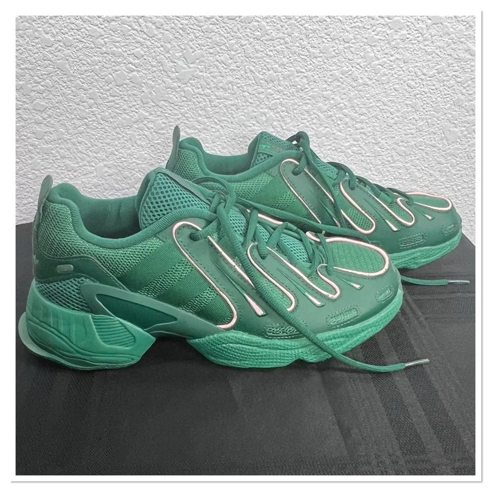 Adidas EQT Gazelle W Core Green True Pink Athletic Sneakers Women Sz 8 NWOB - Picture 3 of 6